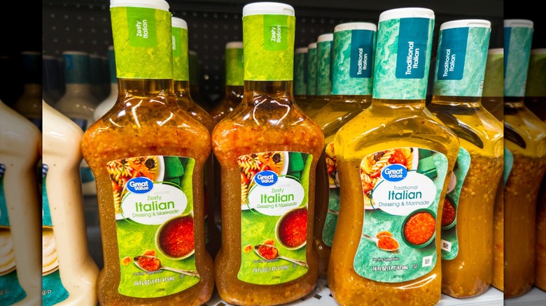 Bowl of pasta salad with a place setting