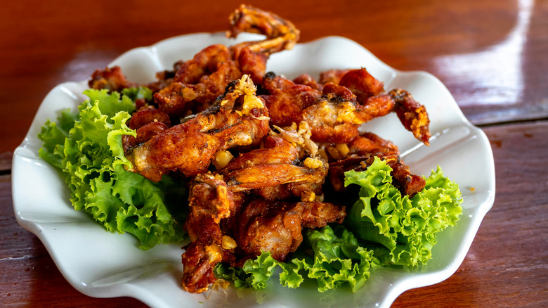 fried frog legs