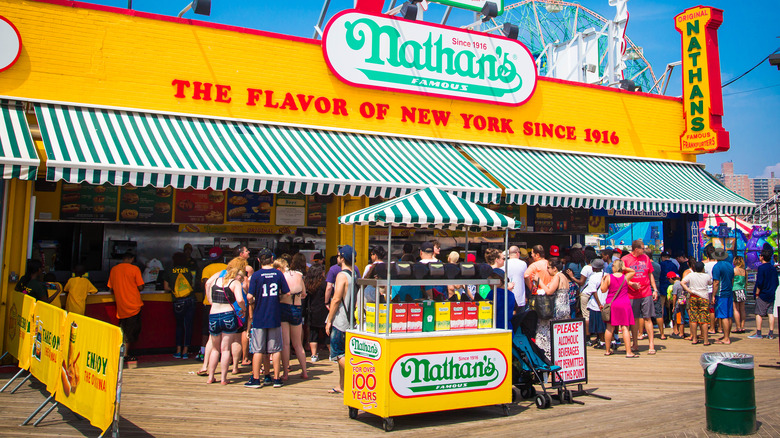 Nathan's Famous storefront