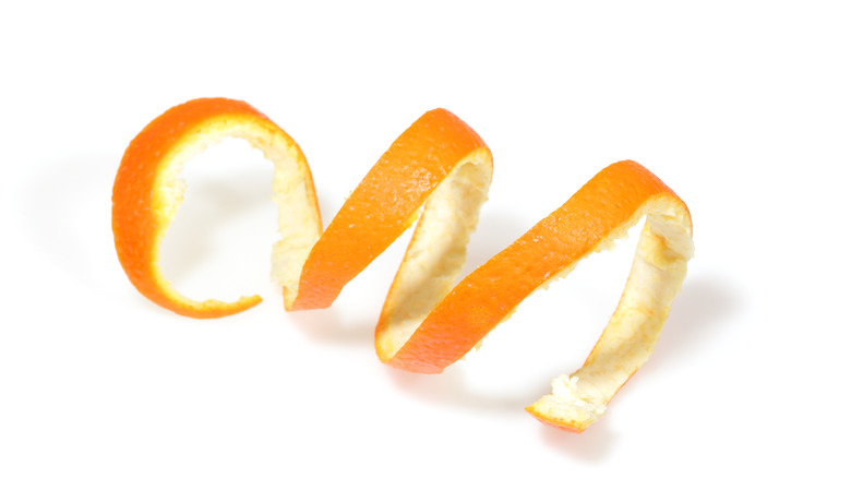 spiralized orange peel
