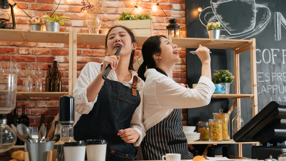 singing baristas