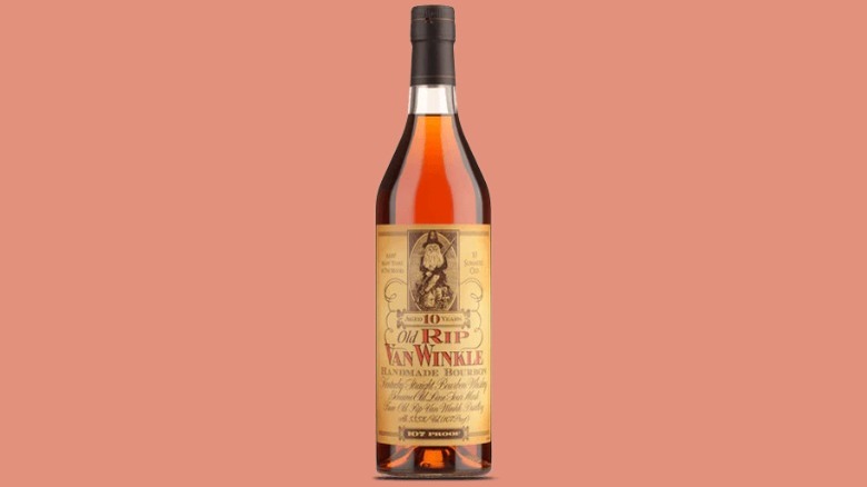 Bottle of Old Rip Van Winkle 10 Year Bourbon