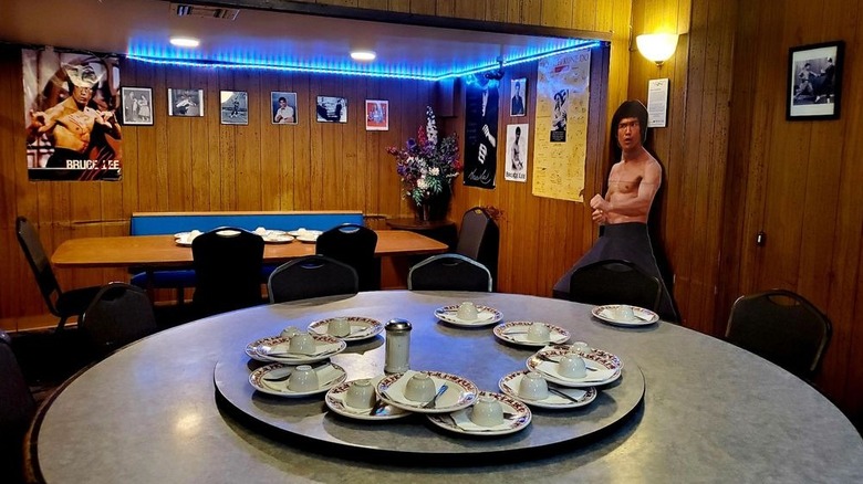 The Bruce Lee table at Tai Tung Chinese Restaurant