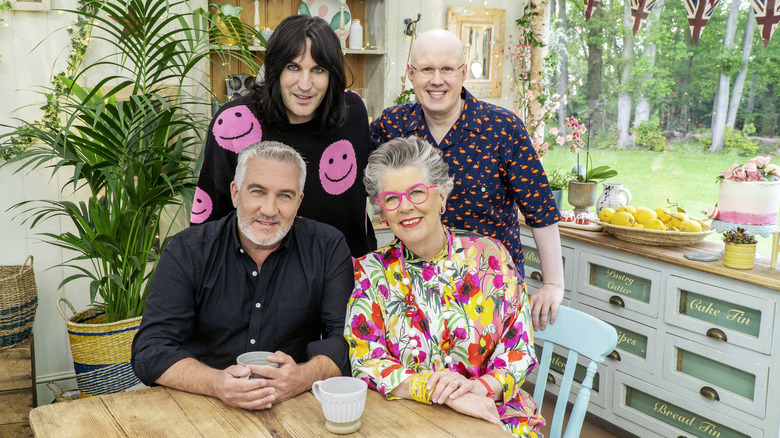 GBBO judges smiling at camera