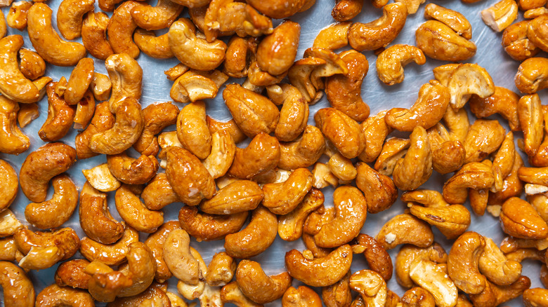 Cashews coated in caramel