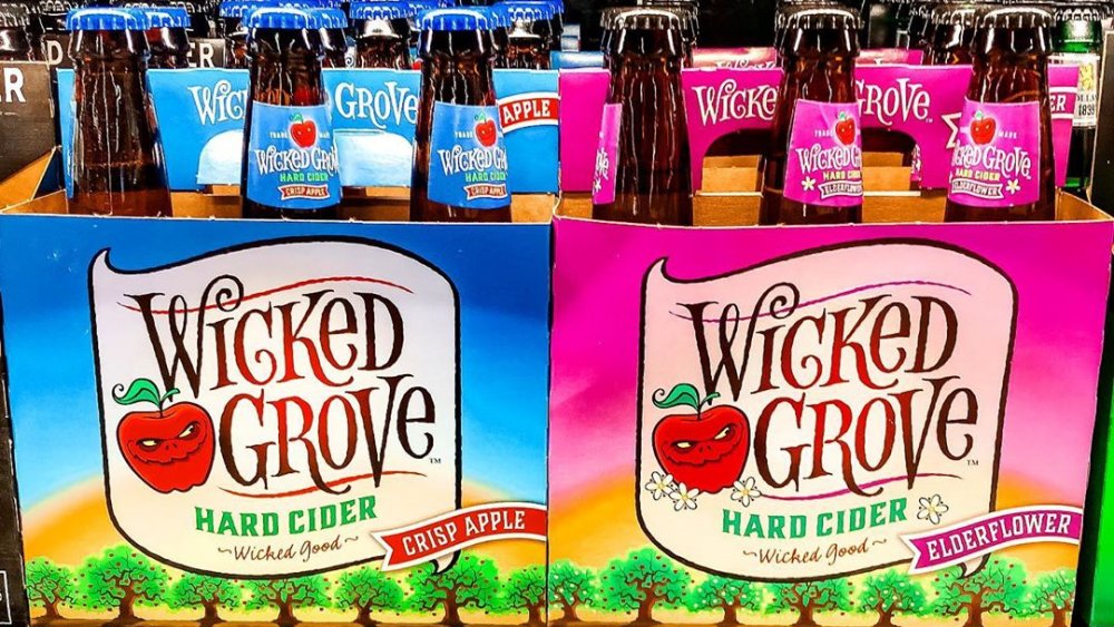 Two flavors of Aldi's Wicked Grove Hard Cider