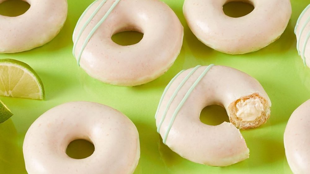 Krispy Kreme limited-time Key Lime Kreme Filled doughnut