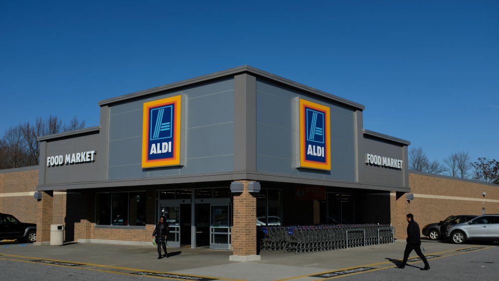 front of Aldi store