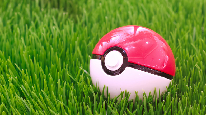 Pokeball in grass