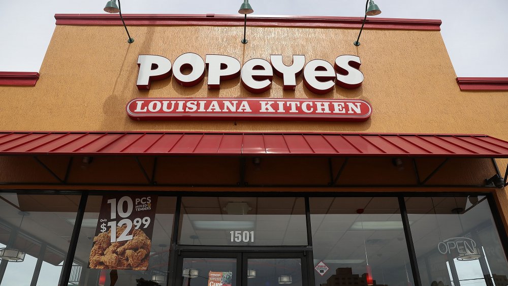 front of a Popeyes location