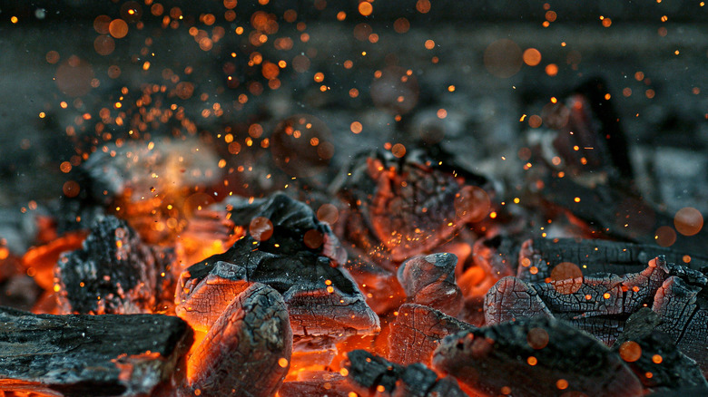 Hot coals