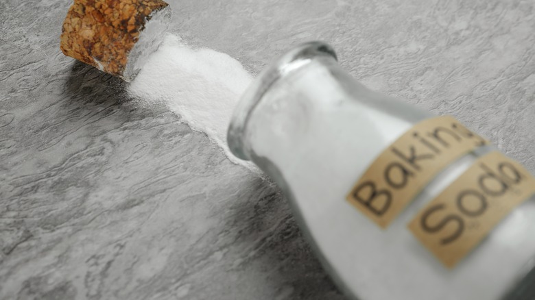 Baking soda in bottle