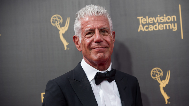 Anthony Bourdain smiling