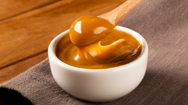 dulce de leche in bowl