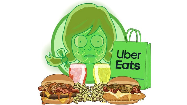   Wendy z motywem „Rick and Morty”'s meals via Uber Eats
