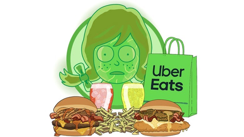 "Rick and Morty" themed Wendy's meals via Uber Eats