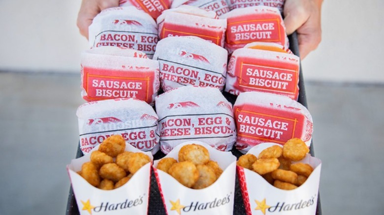 Hardee's biscuits and hashbrowns