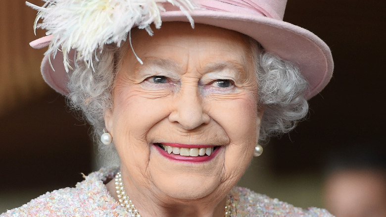 Queen Elizabeth II smiling