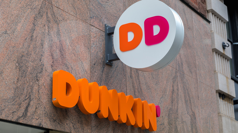 Dunkin' sign