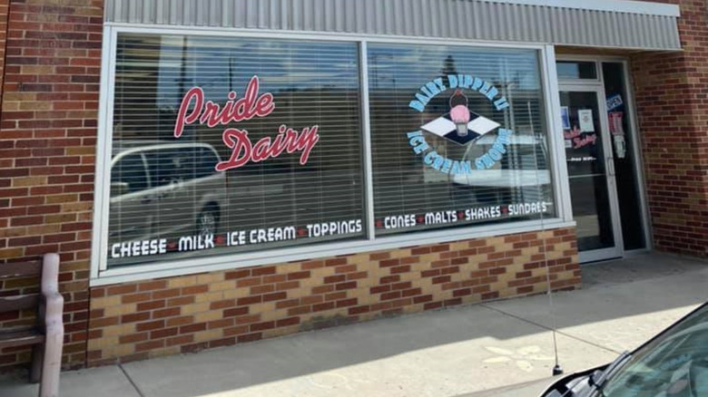Pride dairy storefront