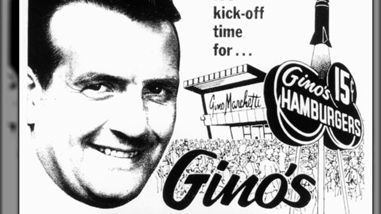 Gino's Hamburgers poster ad from 1961