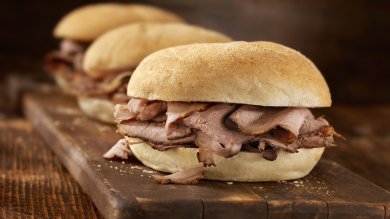 Roast beef sandwiches