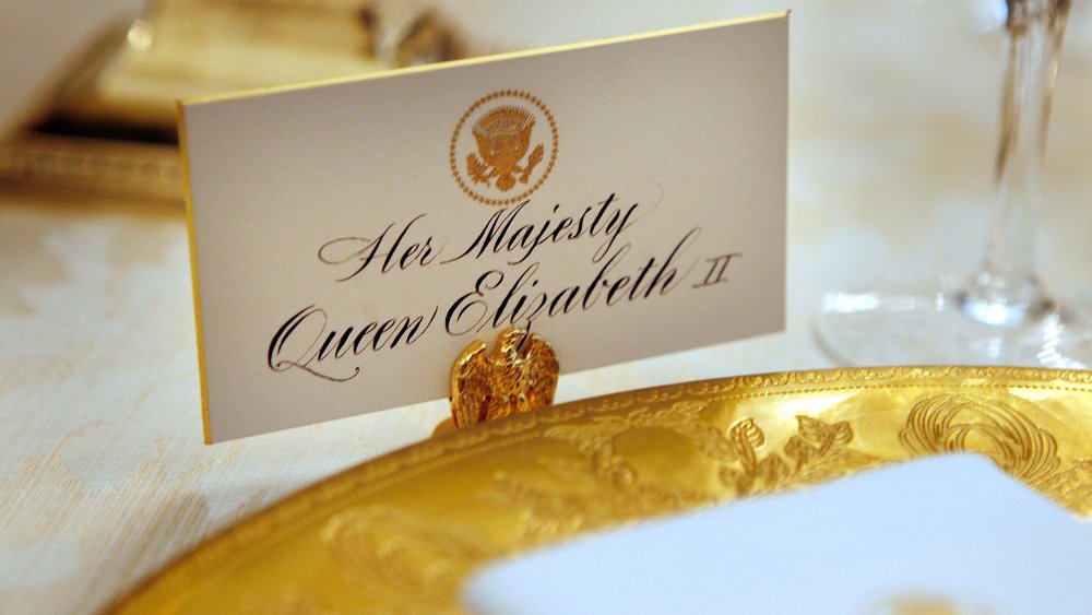 Place setting for Queen Elizabeth