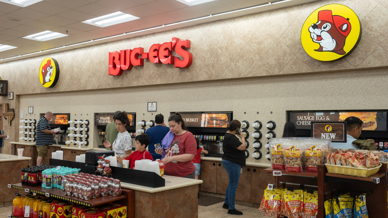 interior of buc-ees store