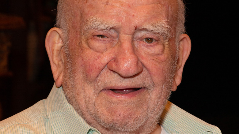 Ed Asner looking at camera