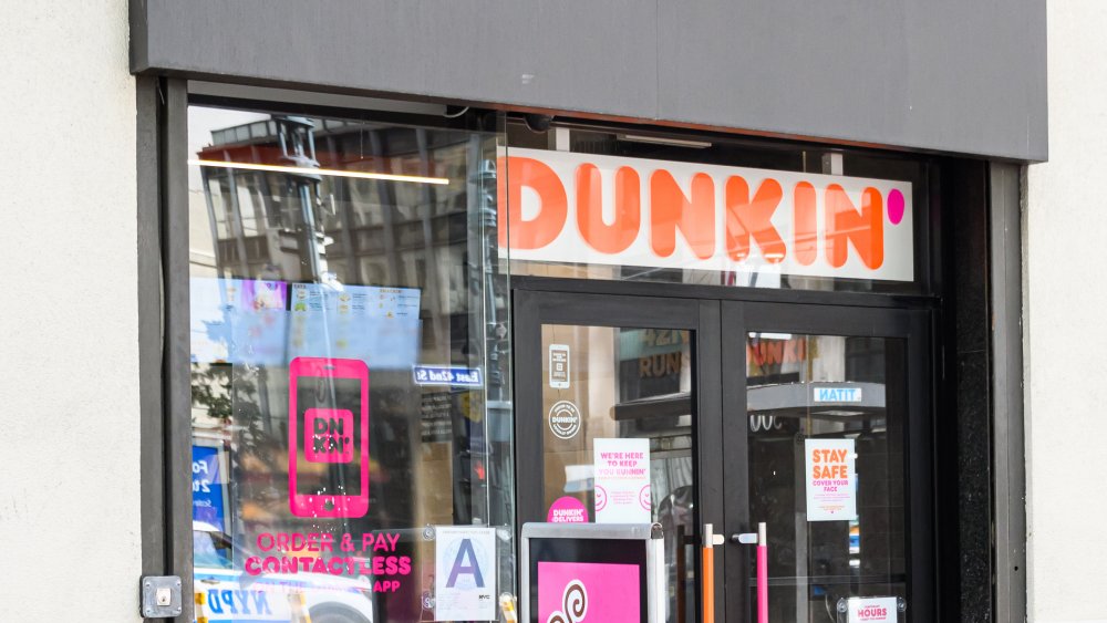 Dunkin' sign