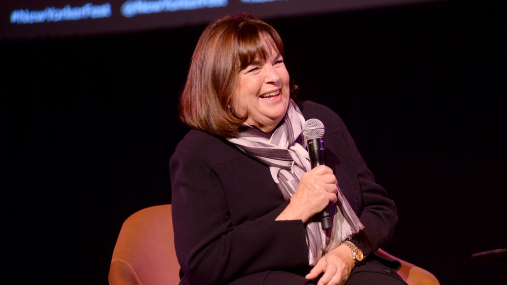 Ina Garten dressed in black