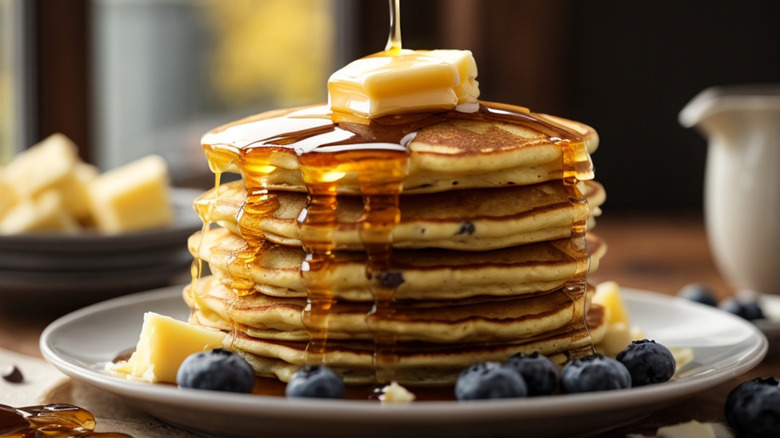 A plate of pancakes