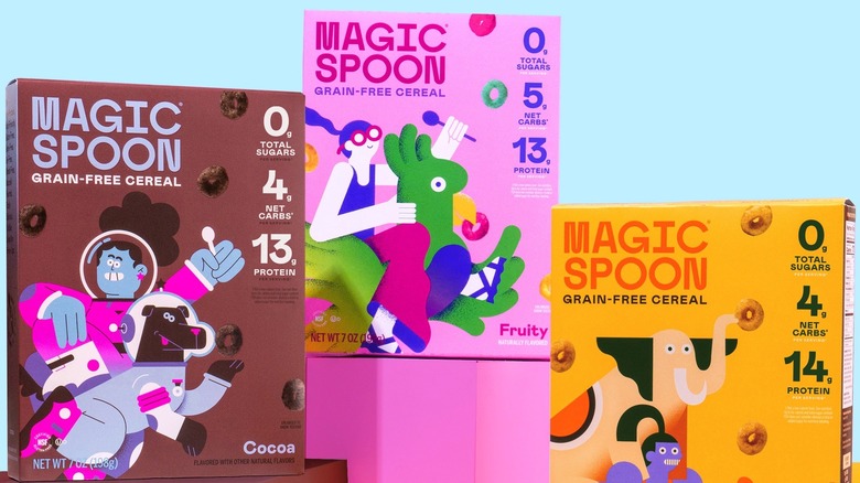 Magic Spoon cereal boxes 