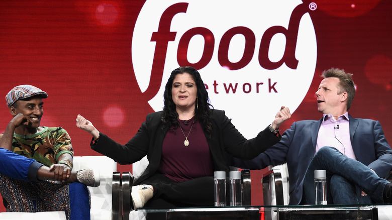 Chopped judges Marcus Samuelsson, Alex Guarnaschelli, and Marc Murphy