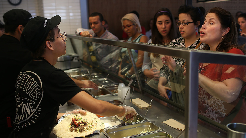 Chipotle Counter Worker