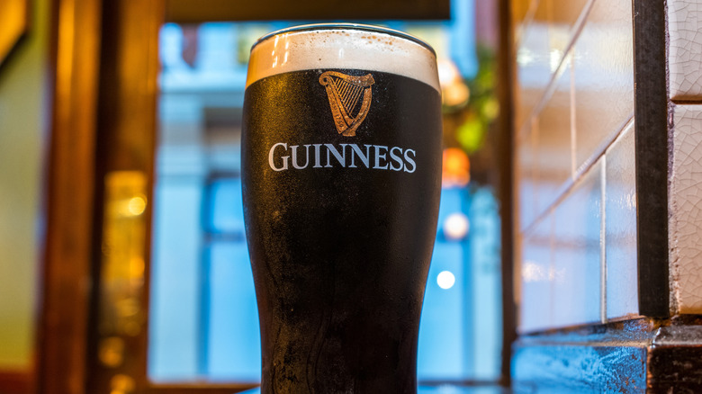 Pint of Guinness beer
