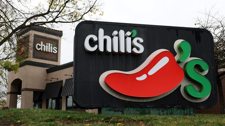 A large signage of Chili's Restaurant
