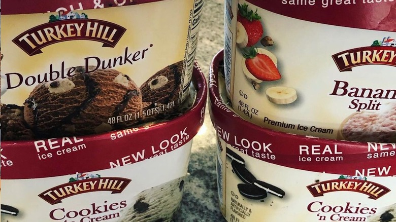 tubs of Turkey Hill ice cream