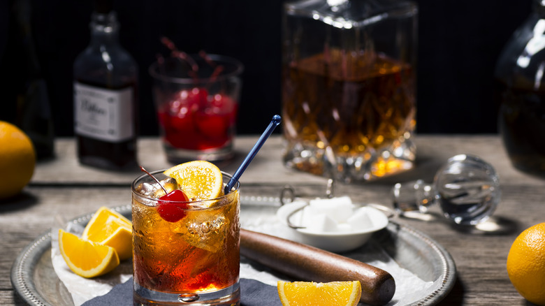 An Old Fashioned with Ingredients