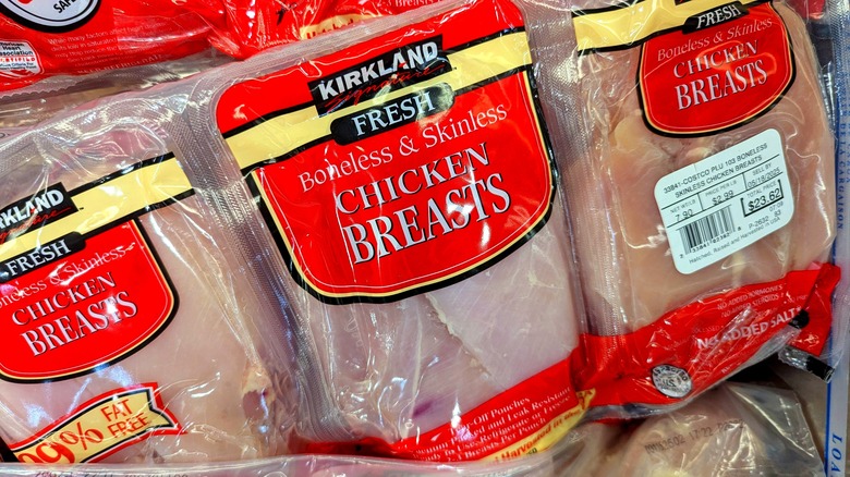 Packages of Kirkland Signature Chicken