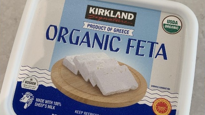 Kirkland brand organic feta cheese