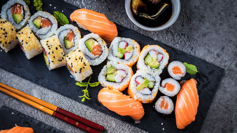 Sushi variety platter