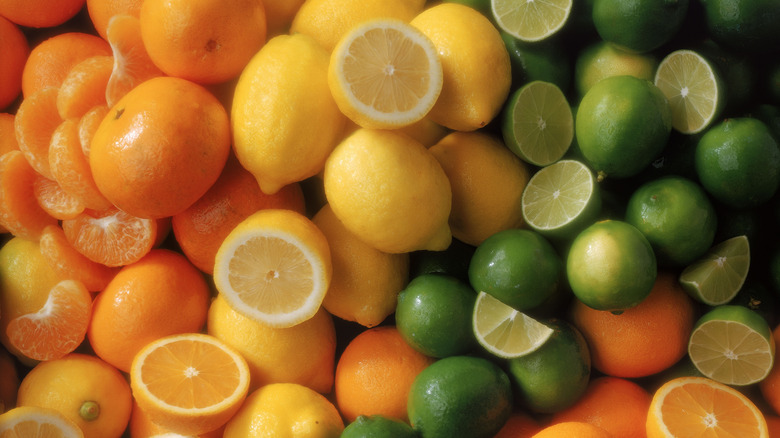 oranges, lemons, limes