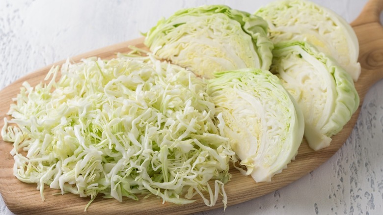 Chopped cabbage