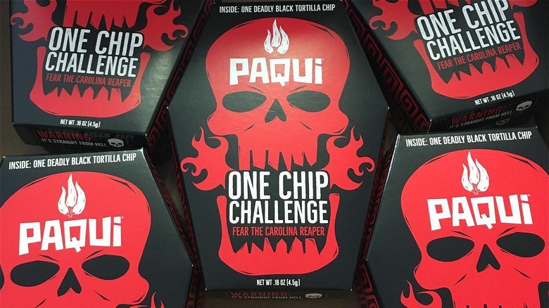Paqui One Chip Challenge coffin boxes