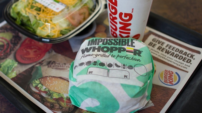 Impossible Whopper meal