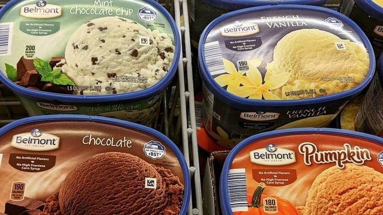 Belmont ice cream flavors