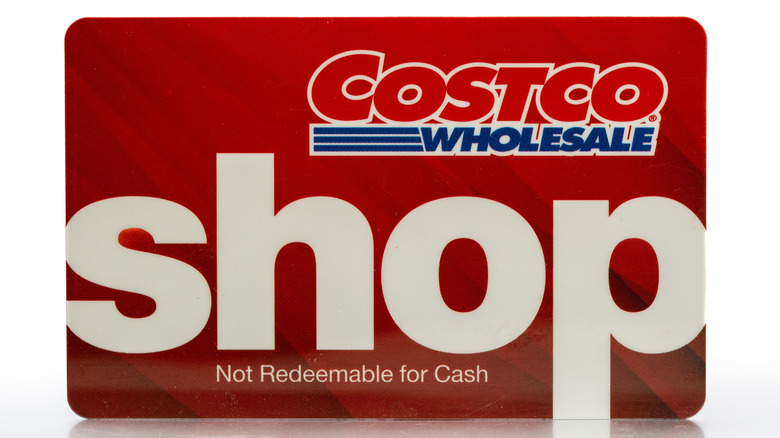 Costco Wholesale red gift card