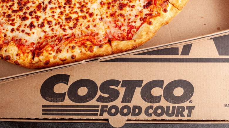 Costco pizza and food court box