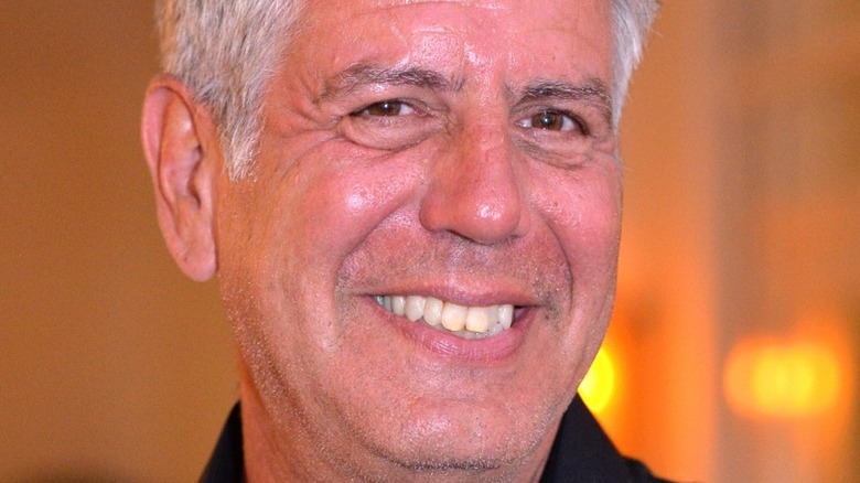 Anthony Bourdain smiling